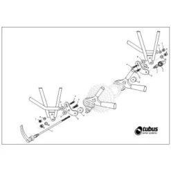 Adaptateur De Fixation Porte-bagage Sur Cadre Sans Oeillet Tubus -Vélo Équipement Magasin adaptateur de fixation porte bagage sur cadre sans oeillet tubus full 3