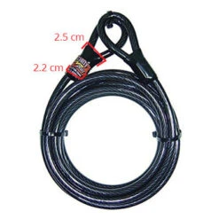 Câble Pour Vélo Antivol Long 5 Mètres POINT 7 Câble Pour Vélo Antivol Long 5 Mètres POINT -Vélo Équipement Magasin cable pour velo antivol long 5 metres point full 3