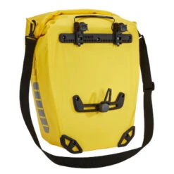 Vélo Équipement Magasin -Vélo Équipement Magasin double sacoche jaune sur porte bagages 25l shield pannier thule full 2