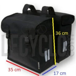 Double Sacoches Vélo 47L Mara XXL Basil -Vélo Équipement Magasin double sacoches velo 47l mara xxl basil full 6
