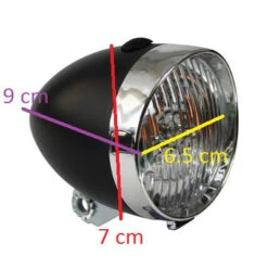 Feu Avant Vélo Vintage Sur Fourche 3 LEDs 11 Feu Avant Vélo Vintage Sur Fourche 3 LEDs -Vélo Équipement Magasin feu avant velo vintage sur fourche 3 leds full 4