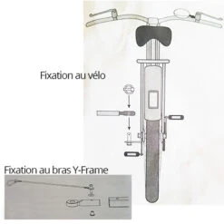 Fixation Lollypop Sur Axe De Vélo Et Bras De Remorque Y-Frame -Vélo Équipement Magasin fixation lollypop sur axe de velo et bras de remorque y frame full 3