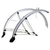 Messingschlager Paire De Garde Boue Pour Vélo 26 Pouces Avec Câble électrique - 60 Mm 2 Messingschlager Paire De Garde Boue Pour Vélo 26 Pouces Avec Câble électrique - 60 Mm -Vélo Équipement Magasin garde boue argent avant et arriere pour velo 26 pouces 60 mm full