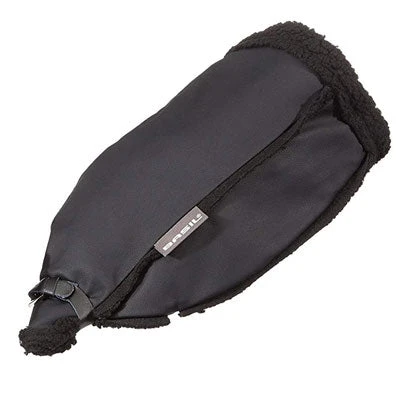 Manchons Basil Noirs En Cuir Végétal Sur Guidon Vélo 4 Manchons Basil Noirs En Cuir Végétal Sur Guidon Vélo – Image 2