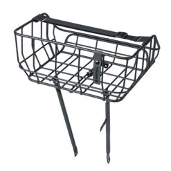 Panier Vélo Avant Noir Mat En Aluminium 25L Portland Basil