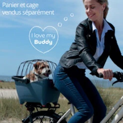 Panier Vélo Pour Chien Bleu Tendance Basil Buddy -Vélo Équipement Magasin panier velo pour chien bleu tendance basil buddy full 3