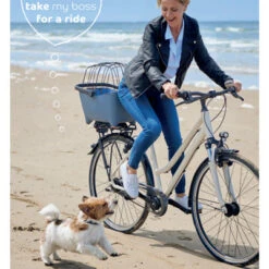Panier Vélo Pour Chien Bleu Tendance Basil Buddy -Vélo Équipement Magasin panier velo pour chien bleu tendance basil buddy full 4