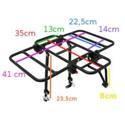 Porte-bagages Vélo Avant à Plateforme Avec Côtés Rabattables 11 Porte-bagages Vélo Avant à Plateforme Avec Côtés Rabattables -Vélo Équipement Magasin porte bagages velo avant a plateforme avec cotes rabattables full 5