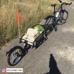 Remorque Vélo Mono Roue Avec Amortisseur 12 Remorque Vélo Mono Roue Avec Amortisseur -Vélo Équipement Magasin remorque velo cylotourist176679
