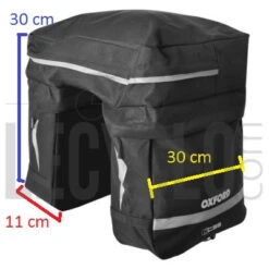 Oxford Triple Sacoche De Vélo Sur Porte-bagage Arrière -Vélo Équipement Magasin triple sacoche de velo sur porte bagage arriere full 3