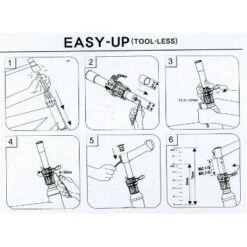 Tube Aheadset à Réglage Rapide En Hauteur Easy Up Satori -Vélo Équipement Magasin tube aheadset a reglage rapide en hauteur easy up satori full 4